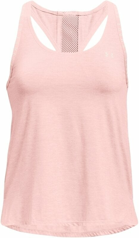 Fitness T-Shirt Under Armour UA Knockout Mesh Back Retro Pink/Retro Pink/Pink Note S Fitness T-Shirt