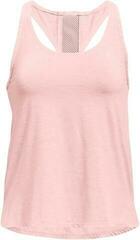 Träning T-shirt Under Armour UA Knockout Mesh Back Retro Pink/Retro Pink/Pink Note L Träning T-shirt