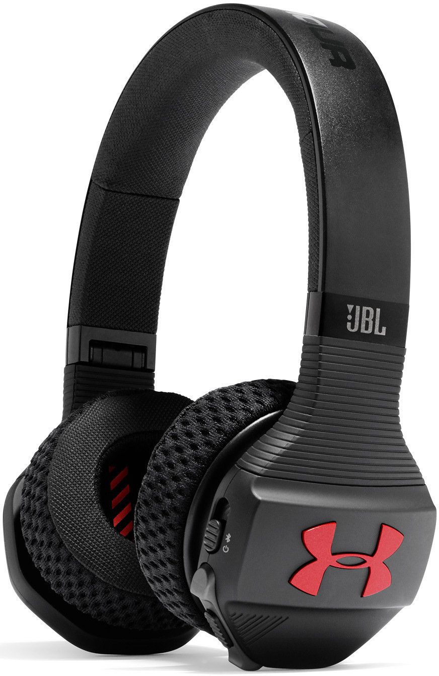 Bezdrátová sluchátka na uši JBL Under Armour Sport Wireless Train Černá-Červená