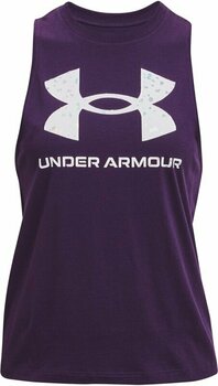 Fitness koszulka Under Armour Live Sportstyle Graphic Purple Switch/White M Fitness koszulka - 1