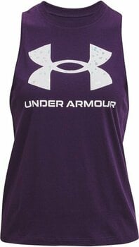 Фитнес тениска Under Armour Live Sportstyle Graphic Purple Switch/White XL Фитнес тениска - 1