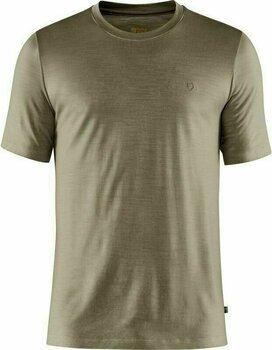 Outdoor T-Shirt Fjällräven Abisko Wool SS Light Olive L T-Shirt - 1