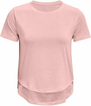 Träning T-shirt Under Armour UA Tech Vent Retro Pink/White 2XL Träning T-shirt - 1