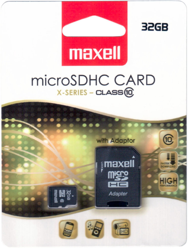 Carte mémoire Maxell 32 GB 45007174 Micro SDHC 32 GB Carte mémoire