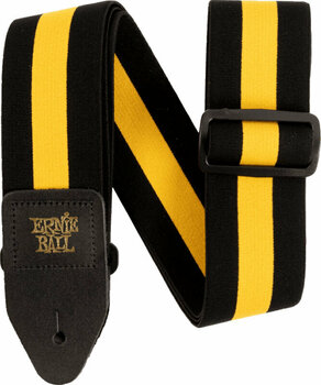 Textile guitar strap Ernie Ball Stretch Comfort Racer Yellow Strap (NEW 11-2021) - 1