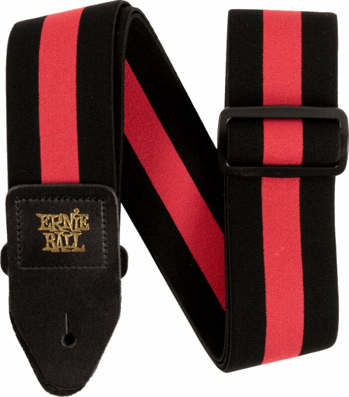 Textile guitar strap Ernie Ball Stretch Comfort Racer Red Strap (NEW 11-2021)