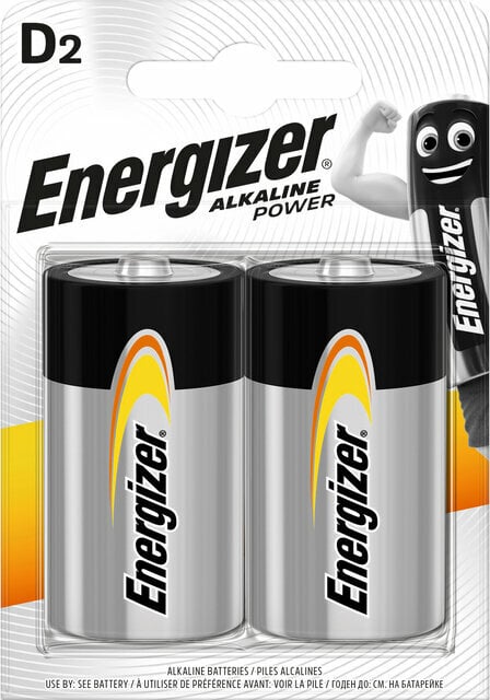 Pilhas D Energizer Alkaline Power - D/2