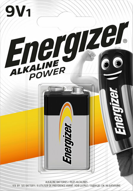 9V-batterij Energizer 9V-batterij Alkaline Power