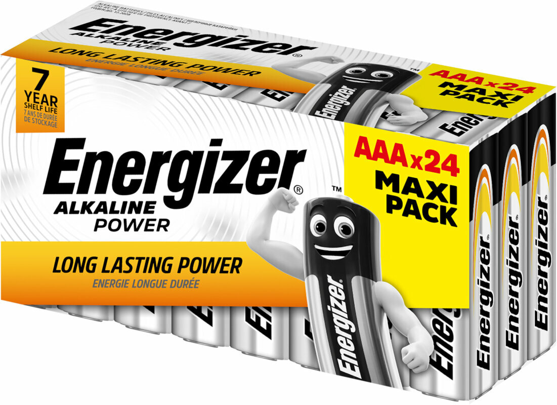 Pilhas AAA Energizer Alkaline Power - Family Pack AAA/24 24