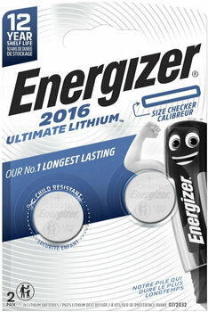 CR2016 батерия Energizer Ultimate Lithium - CR2016 2 Pack CR2016 батерия - 1