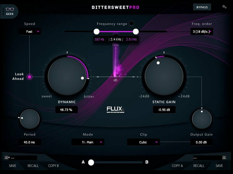 Studio software plug-in effect Flux BitterSweet Pro (Digitaal product)