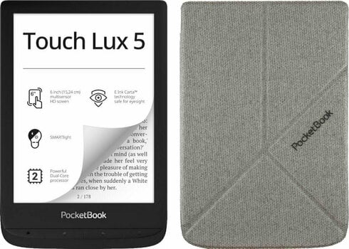 E-book olvasó PocketBook 628 Touch Lux 5 SET Ink Black E-book olvasó