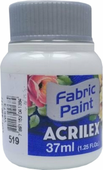 Fabric paint Acrilex 4140519 Fabric Paint White 37 ml 1 pc