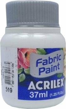 Fabric paint Acrilex 4140519 Fabric Paint White 37 ml 1 pc - 1