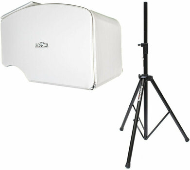 Bouclier acoustique portable Isovox Mobile Vocal Booth V2 White SET Blanc - 1
