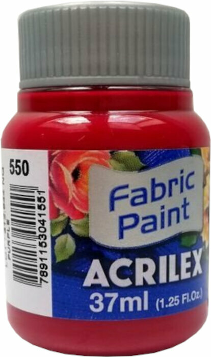 Peinture pour tissu Acrilex 4140550 Peinture pour tissu Purple 37 ml 1 pc