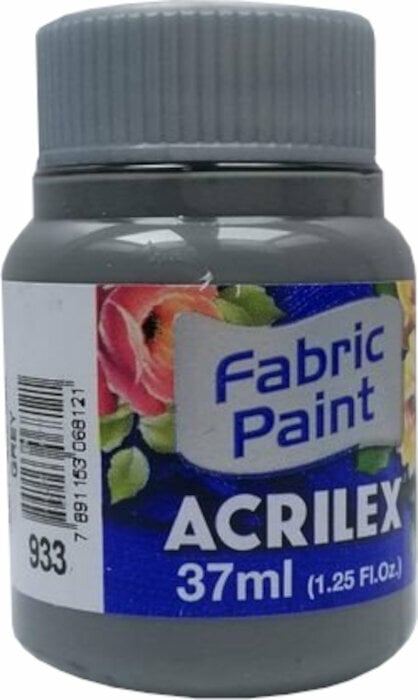 Barva na textil Acrilex 4140933 Barva na látky Gray 37 ml 1 ks