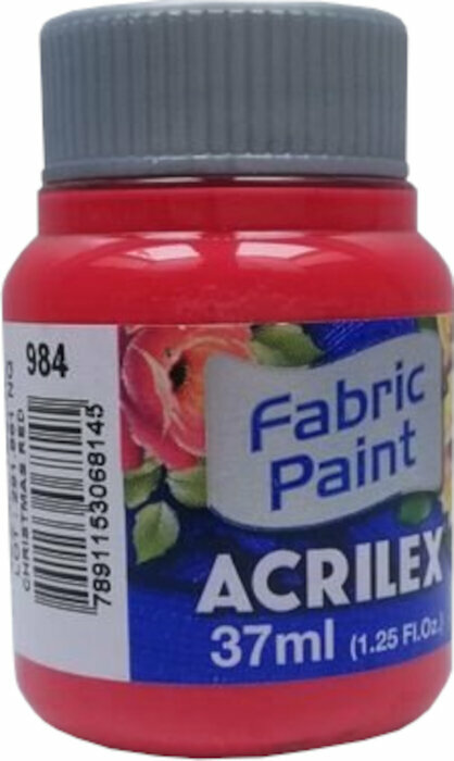 Boja za tekstil Acrilex 4140984 Боја за платно Christmas Red 37 ml 1 kom