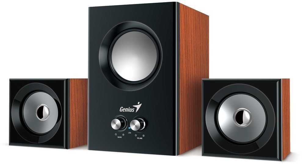 Home Sound system Genius SW-2.1 375 Brown