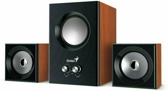 Home Sound Systeem Genius SW-2.1 375 Brown - 1