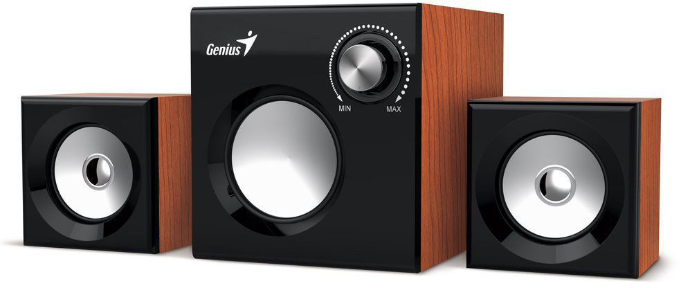 Home Sound system Genius SW-2.1 370 Brown