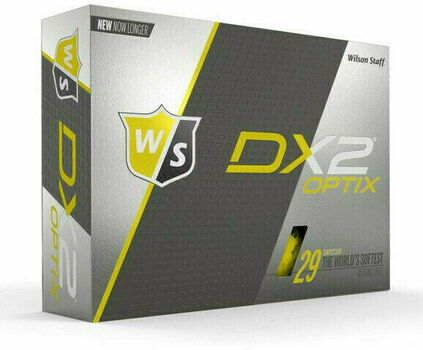 Balles de golf Wilson Staff DX2 Optix 12-Ball Yellow - 1