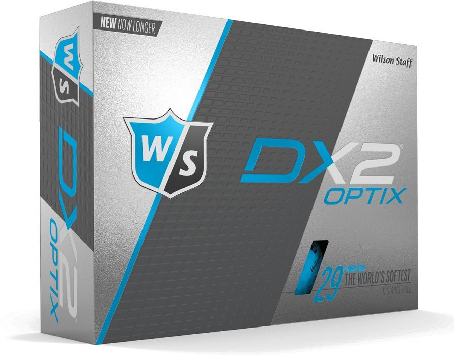 Bolas de golfe Wilson Staff DX2 Optix 12-Ball Blue