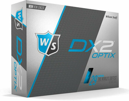 Bolas de golfe Wilson Staff DX2 Optix 12-Ball Blue - 1