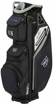 Saco de golfe Wilson Staff EXO Black/Black/Grey Cart Bag - 1
