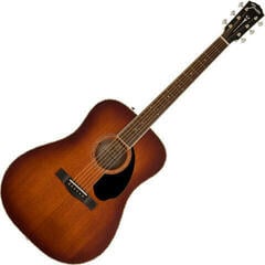 Elektroakustická kytara Dreadnought Fender PD-220E Dreadnought OV All MAH Aged Cognac Burst Elektroakustická kytara Dreadnought