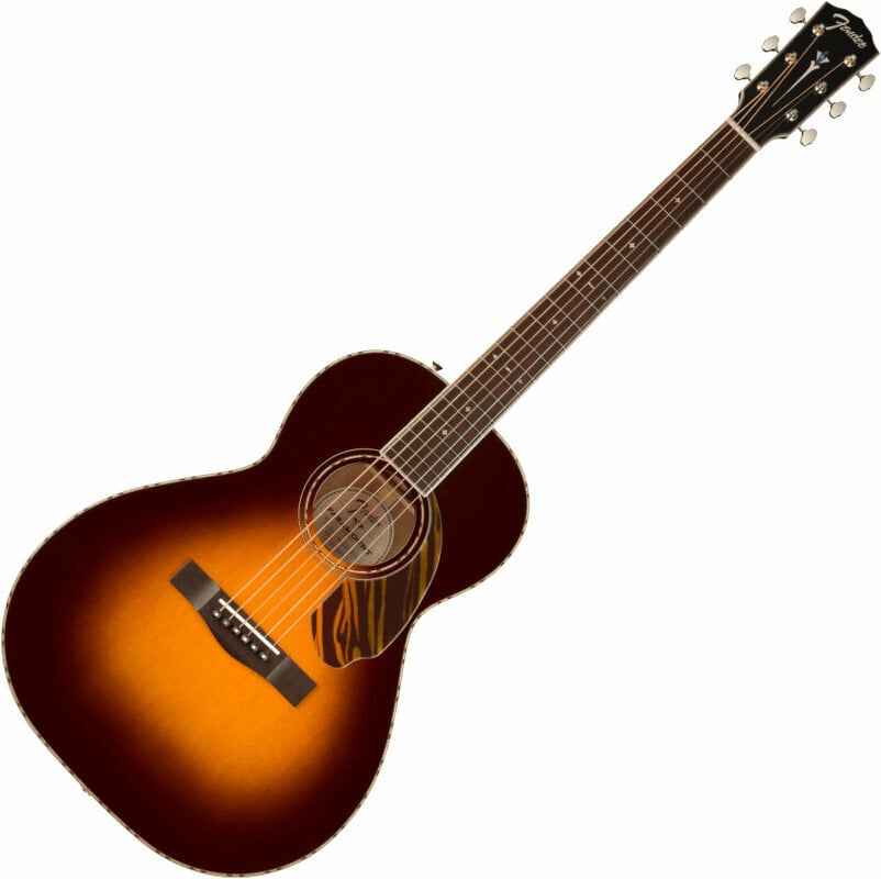 Guitarra eletroacústica Fender PS-220E Parlor OV 3-Tone Sunburst
