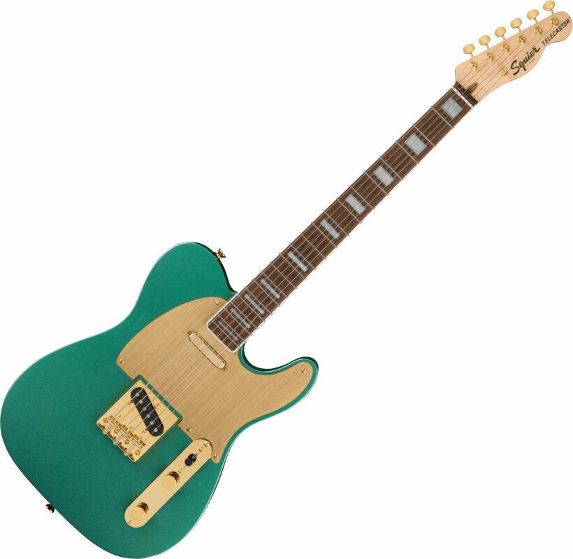 Китари > Електрически китари > T-Модели Fender Squier 40th Anniversary Telecaster Gold Edition LRL Sherwood Green