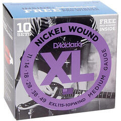 Struny pro elektrickou kytaru D'Addario EXL115-10P Struny pro elektrickou kytaru