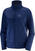 T-shirt/casaco com capuz para esqui Salomon Discovery FZ W Medieval Blue Heathe S Hoodie