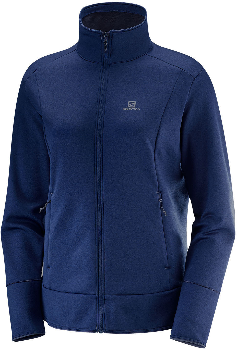 Camiseta de esquí / Sudadera con capucha Salomon Discovery FZ W Medieval Blue Heathe M
