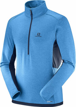 T-shirt/casaco com capuz para esqui Salomon Discovery HZ Flowtech M Hawaiian Surf M - 1