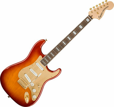 Električna gitara Fender Squier 40th Anniversary Stratocaster Gold Edition LRL Sienna Sunburst Električna gitara - 1