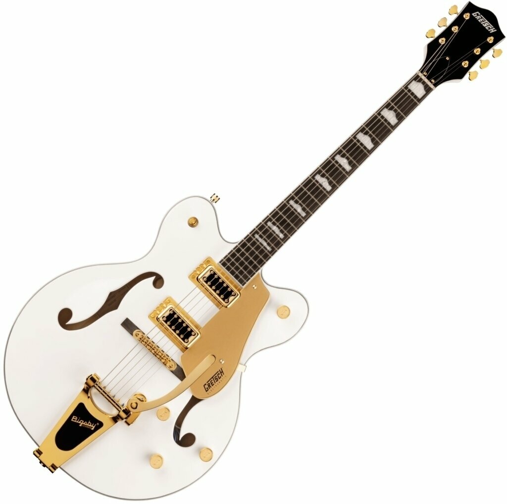 Halbresonanz-Gitarre Gretsch G5422TG Electromatic DC LRL Snowcrest White