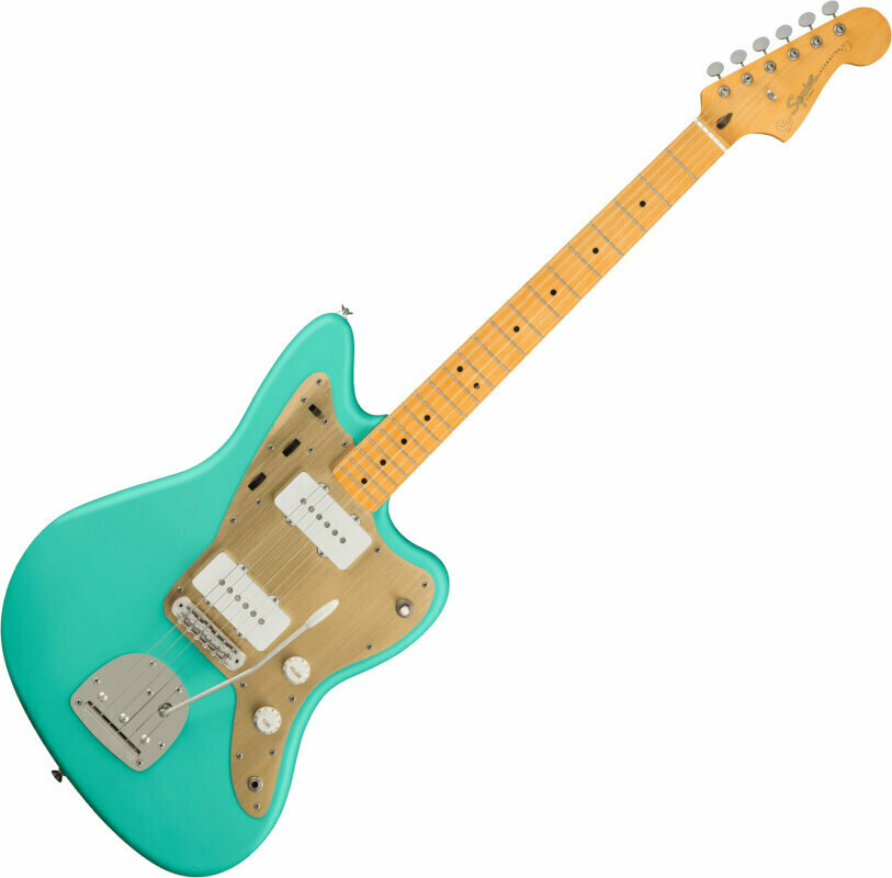 ギター Squier Jazzmaster 40th Squier 40th Anniversary Jazzmaster Gold Edition, Lake Placid Blue