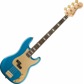 Elektrische basgitaar Fender Squier 40th Anniversary Precision Bass Gold Edition LRL Lake Placid Blue - 1
