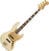 Bajo de 4 cuerdas Fender Squier 40th Anniversary Jazz Bass Gold Edition LRL Olympic White Bajo de 4 cuerdas