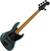 5-string Bassguitar Fender Squier Contemporary Active Jazz Bass RMN HH V Gunmetal Metallic (Pre-owned)