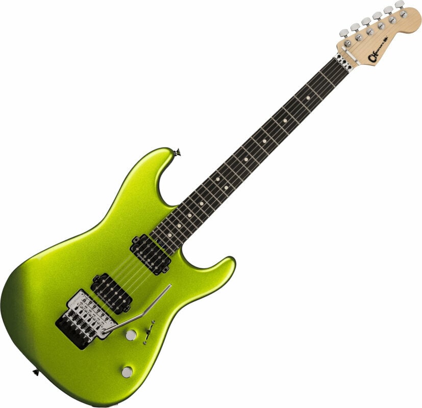 Китари > Електрически китари > Supеr ST- Модели Charvel Pro-Mod San Dimas Style 1 HH FR EB Lime Green Metallic