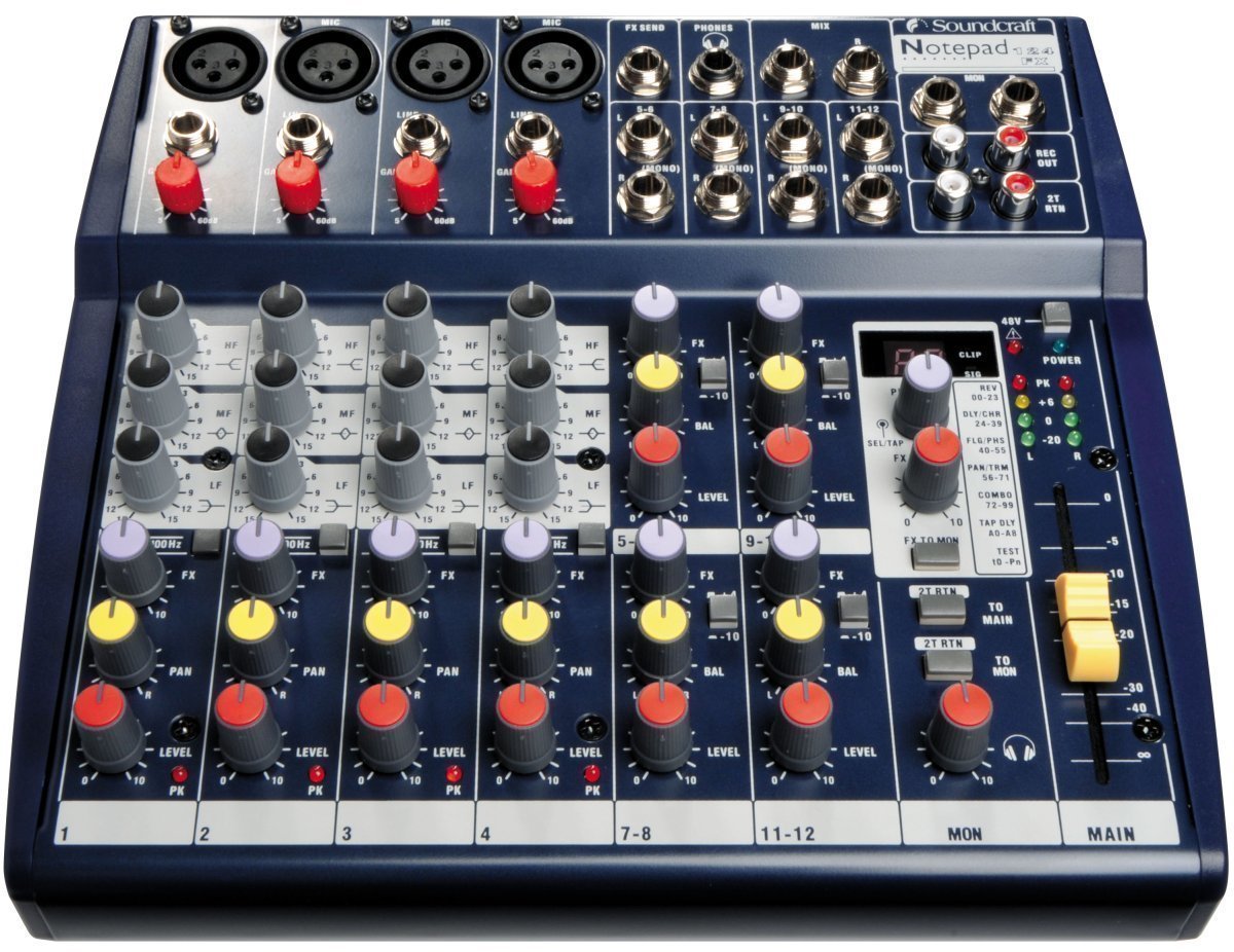 Analoog mengpaneel Soundcraft NOTEPAD 124 FX