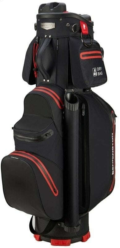 Borsa da golf Cart Bag Bennington SEL QO 9 Select 360° Water Resistant Black/Red Borsa da golf Cart Bag