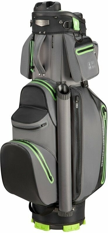 Golf Bag Bennington SEL QO 9 Select 360° Water Resistant Charcoal/Black/Lime Golf Bag