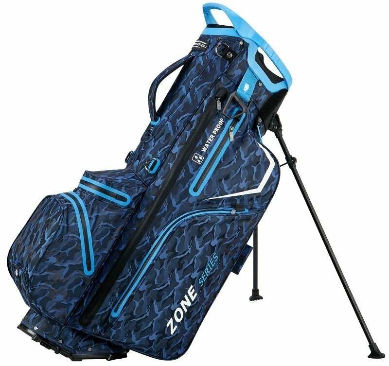 Borsa da golf Stand Bag Bennington Zone 14 WP Water Resistant Blue Camo/Cobalt Borsa da golf Stand Bag