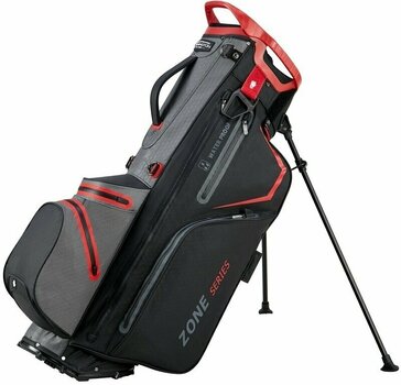 Golf Bag Bennington Zone 14 WP Water Resistant Black/Canon Grey/Red Golf Bag - 1
