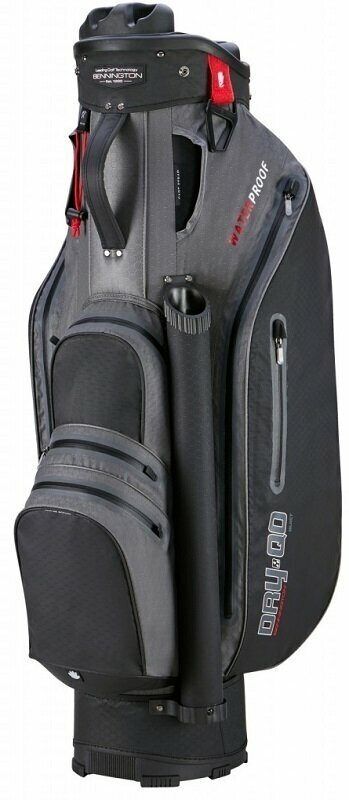Golftaske Bennington Dry QO 9 Water Resistant Black/Canon Grey Golftaske