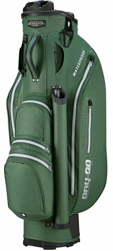 Sac de golf Bennington Dry QO 9 Water Resistant Dark Green/Silver Sac de golf